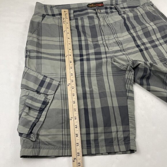 Under Armour Cargo Shorts Men’s 40 Nylon Plaid Mesh Pockets Hike Outdoors - Picture 4 of 11